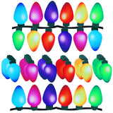 Outus 86 Pcs Christmas Car Magnets Decor Lights Car Refrigerator Stickers Reflective Bulb Lights Magnets Xmas Decor for Any Meta