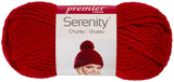 Premier Yarns Serenity Chunky Yarn - Solid-Molten Lava, 3 Pack, Red