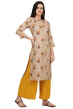 Gosriki Women'S Rayon Kurta (Kur190035-Xl_X-Large_Beige),beige,,B07QJTDBYB