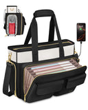 Ytonet Teacher Bag for Women, 15.6 Inch Teacher Tote Bag with Laptop Protective & Accordion File Pockets, Laptop Tote Work Bags 