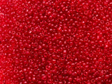 Seed Beads Size:11/0 50 gr / 1.76 oz (Cherry Red Trasluscent)