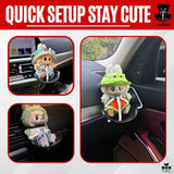 Accessories for Labubu Dolls, Have a seat for labubu Doll, Doll Vent car seat,Suitable for displaying and Protecting Labubu Doll
