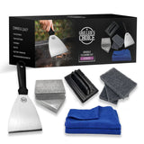 Grillers Choice Griddle Cleaning Kit, Flat Top Grill Set Microfiber Clothes, Cleaning Blocks, Scouring Pads, Cleaning Brush, S