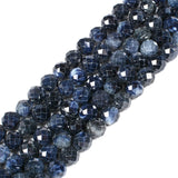 6mm Sapphire Faceted Gemstone Round Loose Beads Strand 15.5-16 DIY Jewelry Making