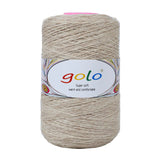 golo Wool Cone Yarn for Weaving 8.8oz 400yd 100% Wool Yarn for Hand Knitting 404-Khaki