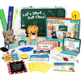 Alritz Pretend Play Teacher Set, School Stuff, Role Play Preschool Learning Activities Classroom Set for Girl Boys Include Dolls