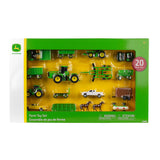 Tomy John Deere Toy Truck & Toy Tractor With Trailers 20-Piece Farm Toy Value Set