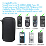 SKYREH Graphing Calculator Carrying Case for TI-84 Plus CE, Hard EVA Shockproof Protective Case for Texas Instruments TI-84 Plus