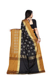 Leriya Fashion Soft Cotton & Silk Saree For Women Half Sarees Under 349 2020 Beautiful For Women Saree Free Size With Blouse Piece (Black-Coffe)