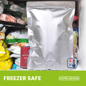 30 Mylar Bags for Food Storage 1 Gallon - Extra Thick 15 Mil - Long Term & Food Grade - Mylar Bags with Oxygen Absorbers 400cc-