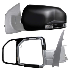 K Source K-Source 81850 Snap-On Towing Mirrors For Ford F150 (15+), Black