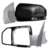 K Source K-Source 81850 Snap-On Towing Mirrors For Ford F150 (15+), Black