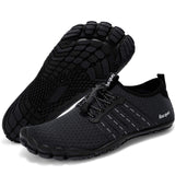 Racqua Pool Shoes Quick Dry Barefoot Water Aqua Sport Beach Swim Surf Hiking Diving Walking For Men Women Black 12.5 W/11.5 M -Like New
