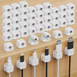 48 Pack Magnetic Cable Clip Organizer Cord Holder, Picozon Adhesive Cable Management, Wire Phone USB Charger Cable Holder, Keepe