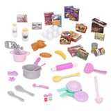 Battat- Play Circle- Shopping Cart & Grocery Set For Kids - Toy Food - Play Kitchen- Pretend Play- 3 Years + (50 Pcs)