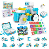 WhalesBot C3 Pro 12-in-1 Remote Control & Coding Robot Kit for Kids 4+, Advanced Smart Panel & Cards Programming, Educational ST