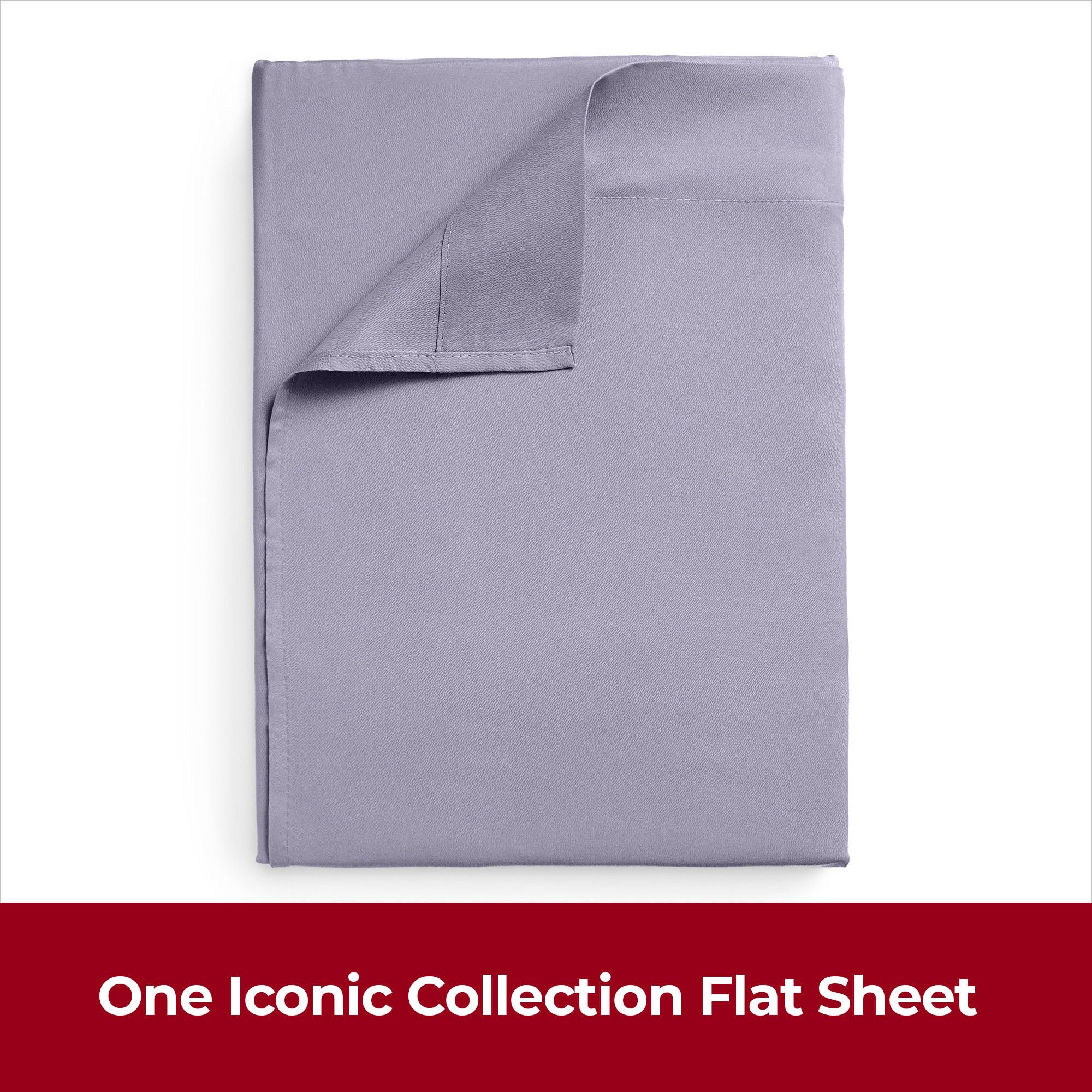 Mellanni King Size Flat Sheet - Iconic Collection Bedding - Hotel Luxury, Extra Soft, Cooling - Wrinkle, Fade, Stain Resistant -