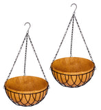 Coir Garden Coir Pots With Stand, Brown, 6 Inch, 2 Piece