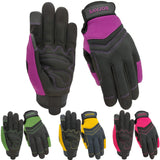 SAVJOB Utility Work Gloves for Men, Purple, Large