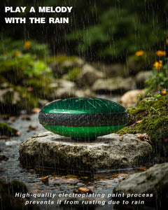 Rain Drum for Outside Garden, Steel Tongue Drum - 6 Inch 11 Notes Metal HandPan Drums,Waterproof Rain Chime,Musical Gifts