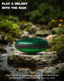 Rain Drum for Outside Garden, Steel Tongue Drum - 6 Inch 11 Notes Metal HandPan Drums,Waterproof Rain Chime,Musical Gifts