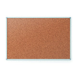 Quartet Cork Bulletin Board, 24 x 18, Aluminum Frame