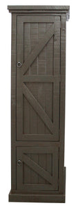 American Heartland Rustic Single Door Armoire, Rustic Grey