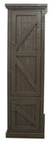 American Heartland Rustic Single Door Armoire, Rustic Grey