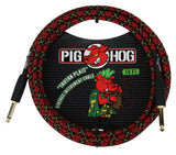 Pig Hog Tartan Plaid Woven Jacket Tour Grade Instrument Cable, 10-Foot