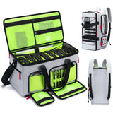 DJ Cable Gig Bag for Equipment, DJ Cable Organizer Backpack with Detachable Dividers and Padded Bottom, DJ Mixer Bag for Music G
