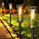 COXSENI Solar Pathway Lights Outdoor 2 Pack, Bright Solar Path Lights Outside Waterproof, Walkway Light Solar Powered Landscape 