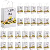 24 Pcs Construction Party Favors Construction Treat Truck Themed Candy Goodie Bags for Birthday Themed Party Supplies Decoration