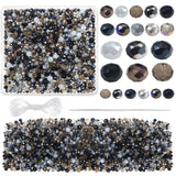 TOAOB 1000pcs Glass Faceted Beads 4mm 6mm 8mm Black Sparkling Briolette and Rondelle Spacer Beadsfor DIY Crafts Jewelry Making B