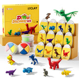 ARTPAR Air Dry Clay Kits,Dinosaur Modeling Magic Clay for Kids,12 Box Dinos DIY Art Crafts Kit,Safe & Non-Stick with Sculpting T
