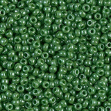 Jade Green Opaque Luster Miyuki Japanese round rocailles glass seed beads 11/0 Approximately 24 gram 5 inch tube