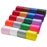 LIUYAXI Rainbow Ribbon 1 1/2 Inch Double Faced Satin Ribbon Set for Gift Wrapping Crafts Hair Bows Wedding Party Decor Baby Show