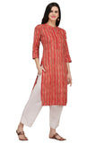 Gosriki Women'S Cotton Kurta (Kur190019_Small_Red),Small,,B07QBFZGBT