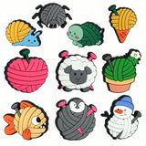 10Pcs Woollen Animal Silicone Beads, Animal Themed Beads for Keychain Making, Loose Beads Bulk for Pens DIY Handmade Crafts Neck