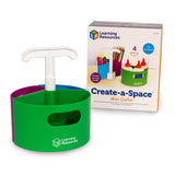 Learning Resources CreateaSpace Storage Mini Center, 4 Piece Set,Back to School Resources for Teachers, Small Space Storage, T