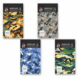 Anupam Camouflage Writing Pad 11X19Cm Plain Paper 65Gsm 80 Sheets Notepad, Micro Perforated Notebook With Strong Back Board For 