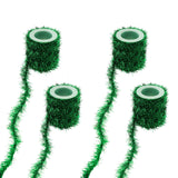 Tongcloud 4 Rolls Halloween ChristmasTinsel Ribbon Metallic Garland Tinsel Garland Halloween Metallic Tinsel Ribbon Glitter Tins