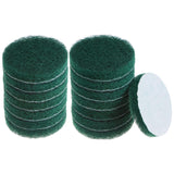 HARFINGTON 15pcs Drill Power Brush 4 Inch Tile Scrubber Scouring Pads 150240 Grit for Bathroom Kitchen Household Cleaning