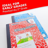 Bazic Primary Journal Composition Book Marble, 100 Sheet Drawing & Writing Grades K- 2 Notebook Journal Comp Notebooks For Kindergarten School, 48-Pack