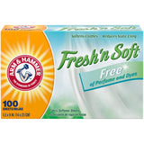 ARM & HAMMER Fabric Softener Sheets, Free Of Perfumes And Dyes, 100 ct
