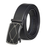Zacharias MenS Faux Leather Belt Autolock Buckle Bt27 (Black; Free Size)