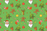 Visual Creation Gift Wrapping Paper Sheets for Christmas (Christmas V3) Pack of 3 Green