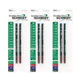 Schmidt Safety 888 Ceramic Rollerball Broad Point 1.0mm Plastic Tube, Blue, 6 Pack Blister (SC58174)