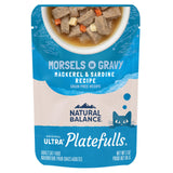 Natural Balance Original Ultra Platefulls Indoor Adult Grain Free Wet Cat Food, Mackerel & Sardine Recipe, 3 Ounce Pouch (Pack o
