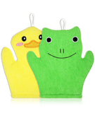 2 Pcs Loofah for Kids, Bath Sponge, Baby Bath Sponge, Body Scrubber Sponge, Soft Bath Scrub Glove for Gentle Cleansing