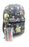 Fast Forward Tim Burtons The Nightmare Before Christmas All Over Print 16 Backpack with 6pk Pens